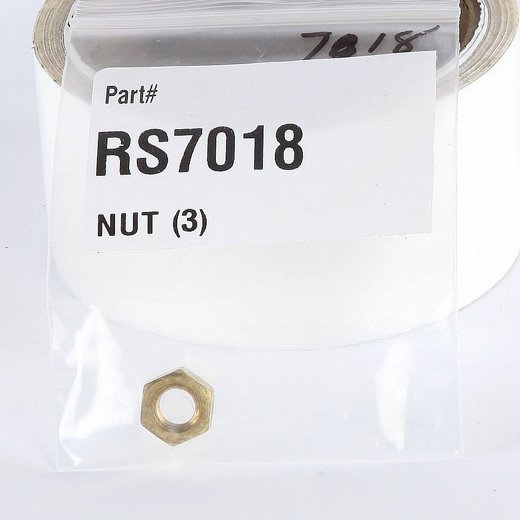 PCM NUT, HEX BRASS M8 X 1.25 