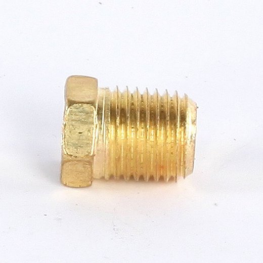 PCM PIPE PLUG, HX HD BRASS 1/4 